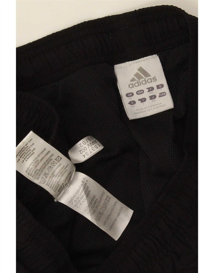 Adidas Męskie spodnie dresowe Joggery, duże, czarne, poliestrowe