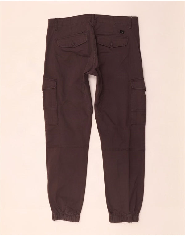 Jack & Jones Mens Joggers Cargo Pantalones W38 L32 Algodón Marrón
