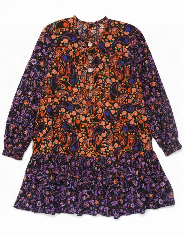 Abito da donna a strati a maniche lunghe Superdry UK 12 medio multicolore con motivo cachemire