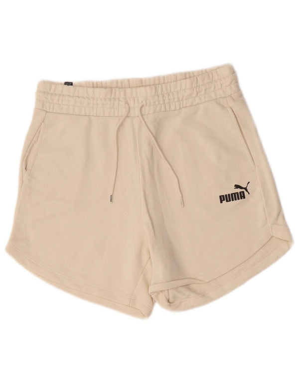 Pantaloncini sportivi da donna Puma UK 14 cotone beige medio