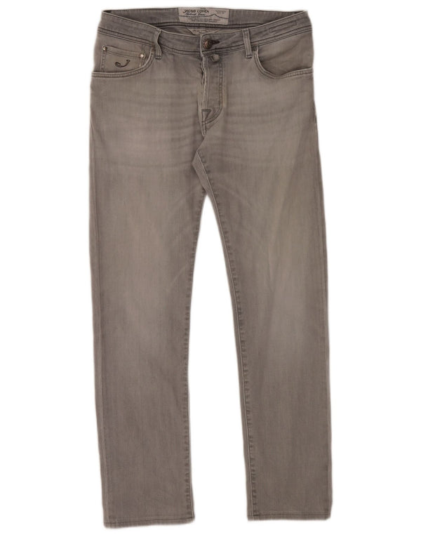 Jacob Cohen Mens Slim Jeans W34 L30 Grey Cotton