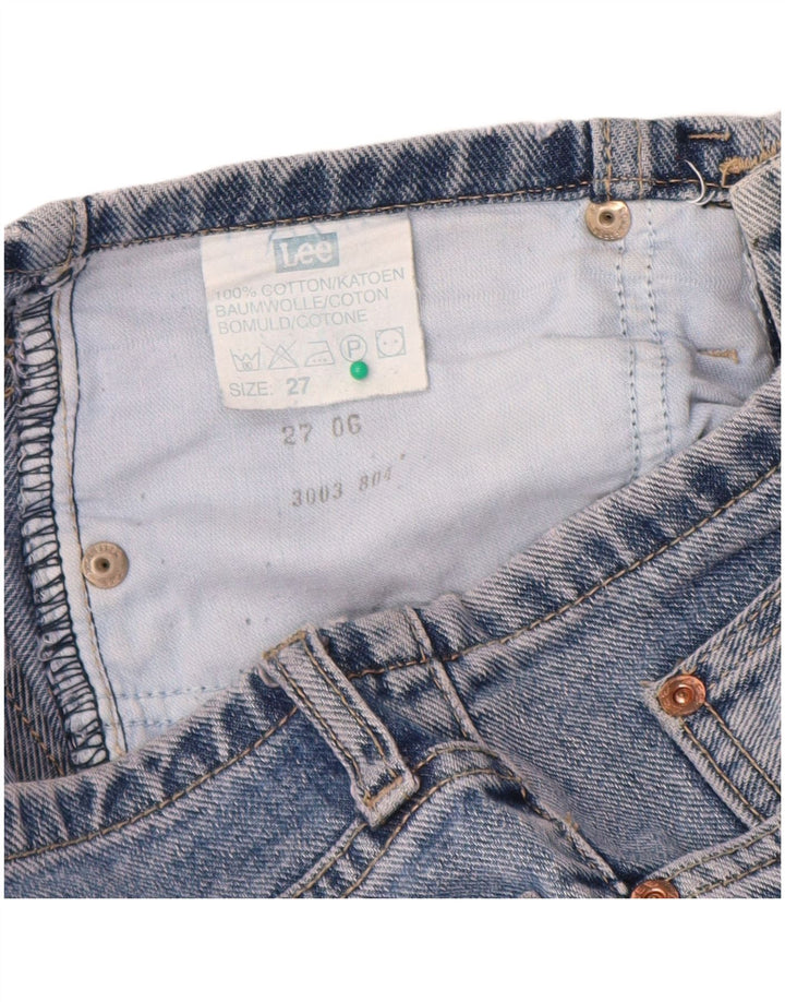 Lee Damen Bootcut-Jeans W27 L28 Blaue Baumwolle