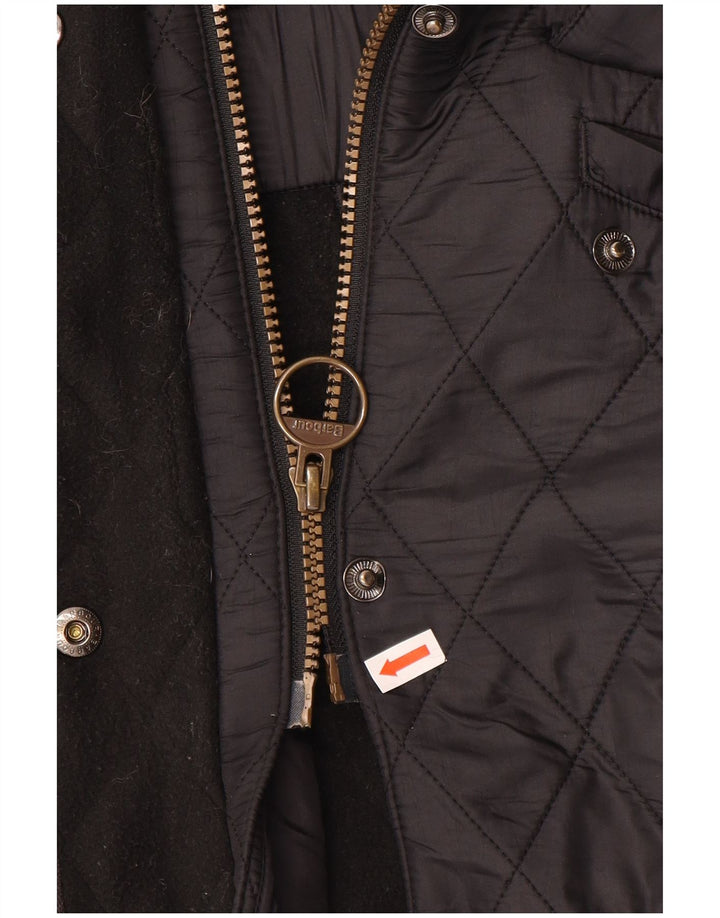 Barbour Quiltet jakke til kvinder UK 16 Stor sort polyamid
