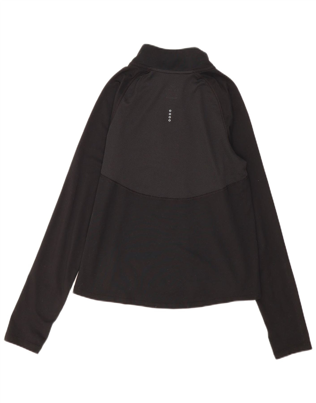 Nike Haut de survêtement Dri Fit à col zippé pour femme UK 10 Petit Noir