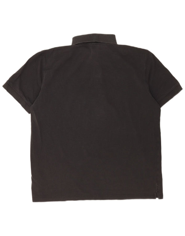 Hugo Boss Mens Polo Shirt Large Black Cotton