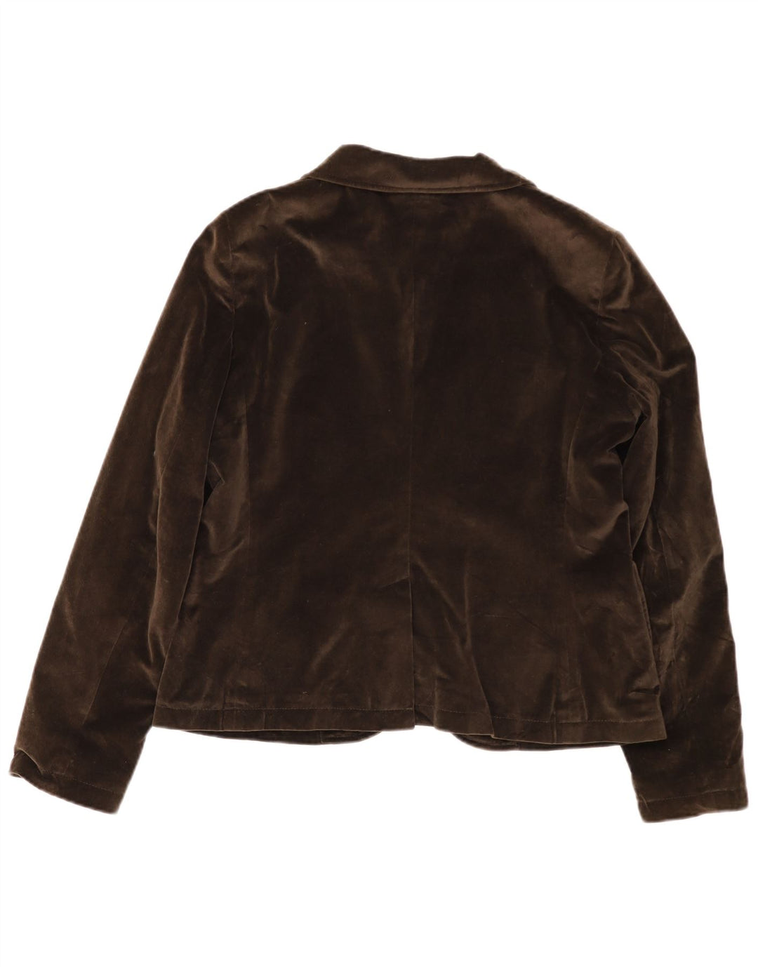 Henry Cottons Womens 2 Button Velvet Blazer Jacket IT 48 XL Brown Cotton