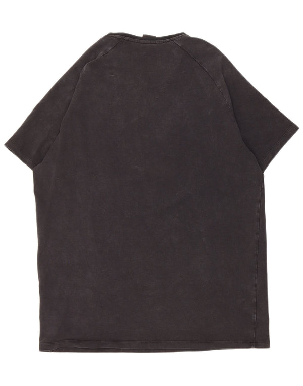 Hugo Boss Mens Graphic T-Shirt Top Large Black Lyocell