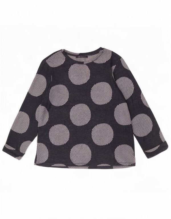 Marks & Spencer Γυναικείο τοπ 3/4 μανίκια UK 12 Medium Navy Blue γεωμετρικό