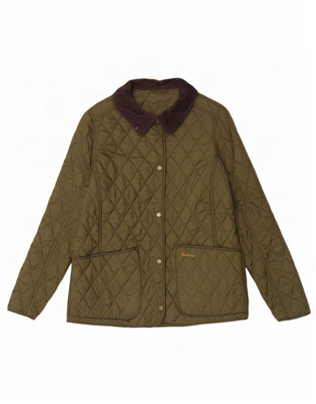 Jachetă matlasată Barbour pentru femei UK 14, mare, kaki, poliamidă color bloc