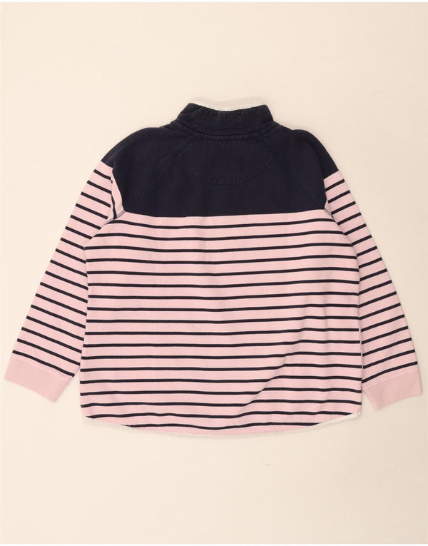Crew Clothing Hanorac supradimensionat pentru femei Pulover UK 16, mare, roz, cu dungi