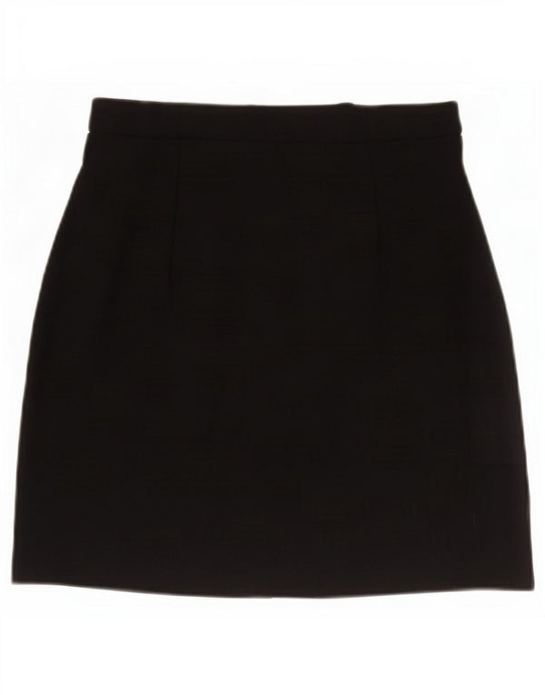 Minigonna da donna Marks & Spencer UK 10 piccola W27 viscosa nera