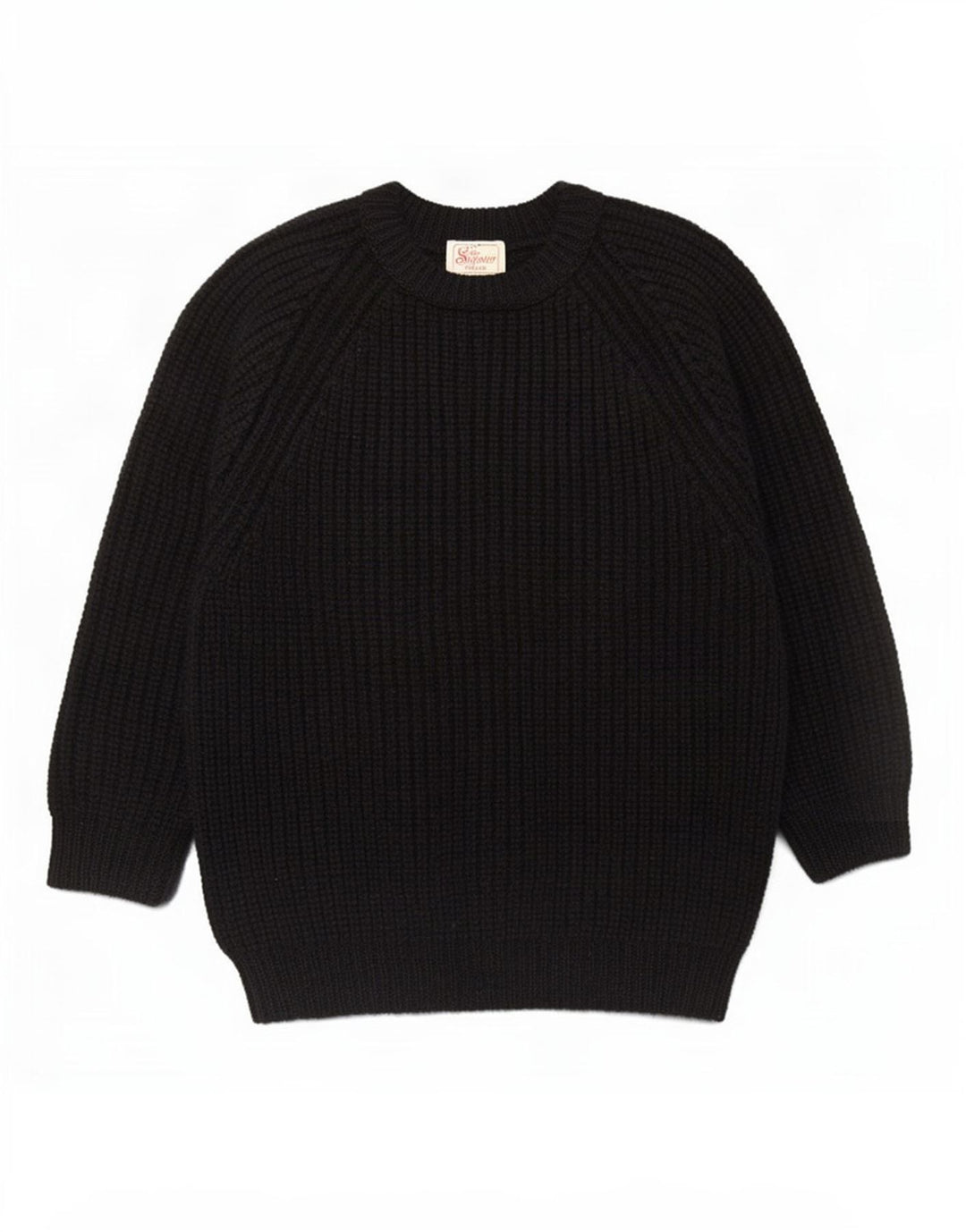 The Sweater Shop Mens Boat Neck Jumper Medium Black New Wool