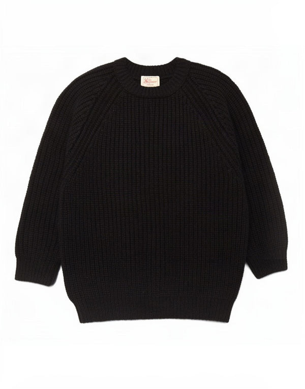 The Sweater Shop Mens Boat Neck Jumper Medium Black New Wool