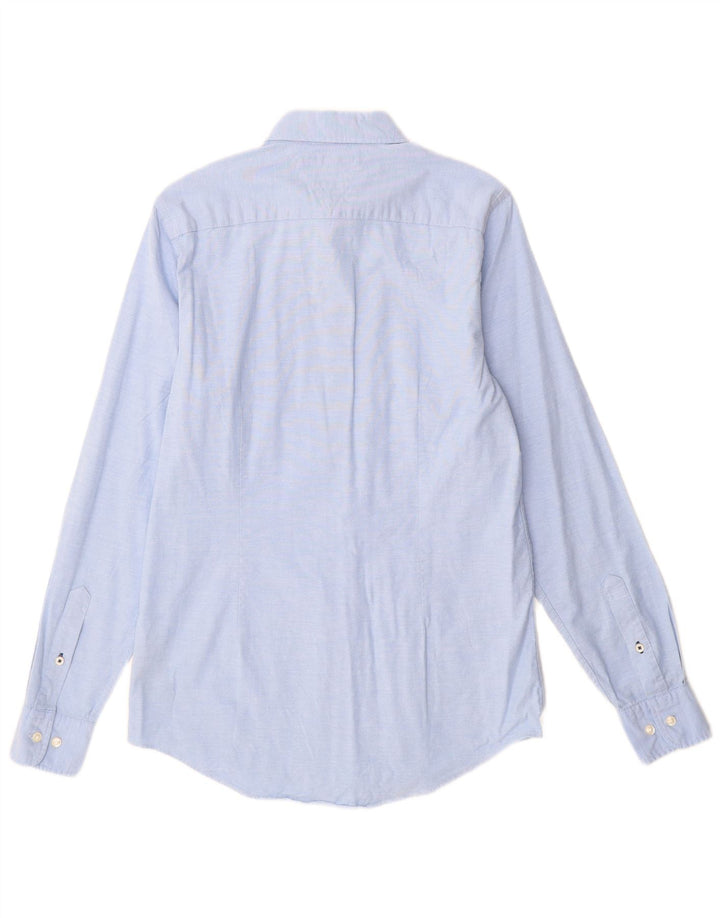 Tommy Hilfiger Mens Slim Fit Shirt Small Blue Cotton