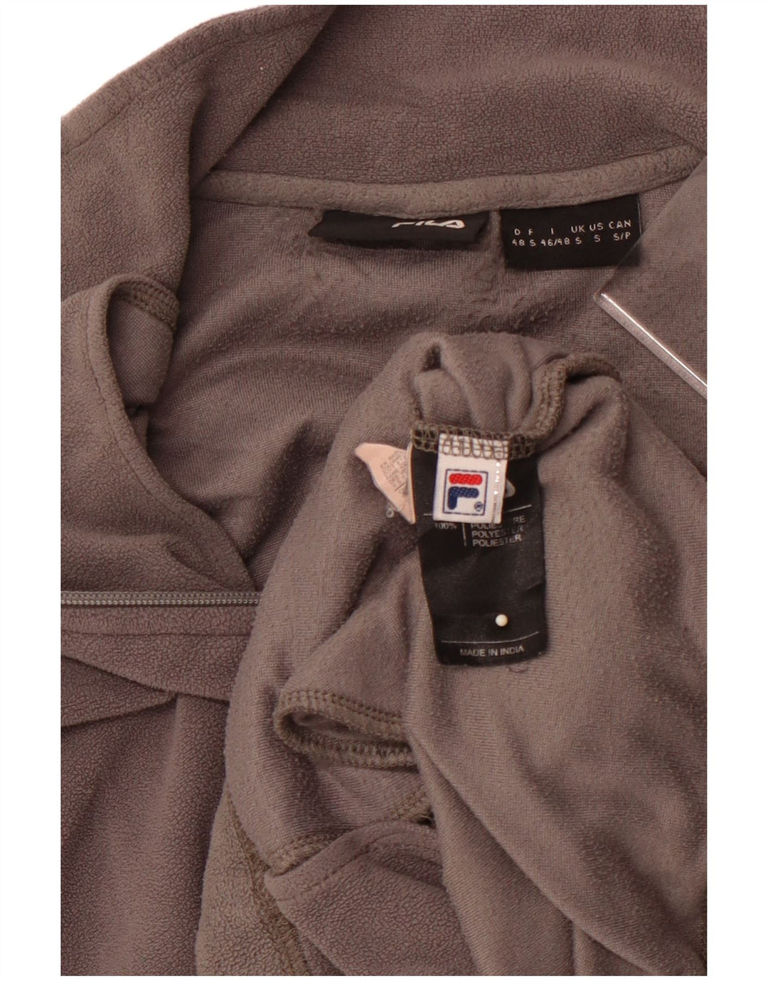 FILA Herren Fleecejacke UK 36 Small Grau Polyester