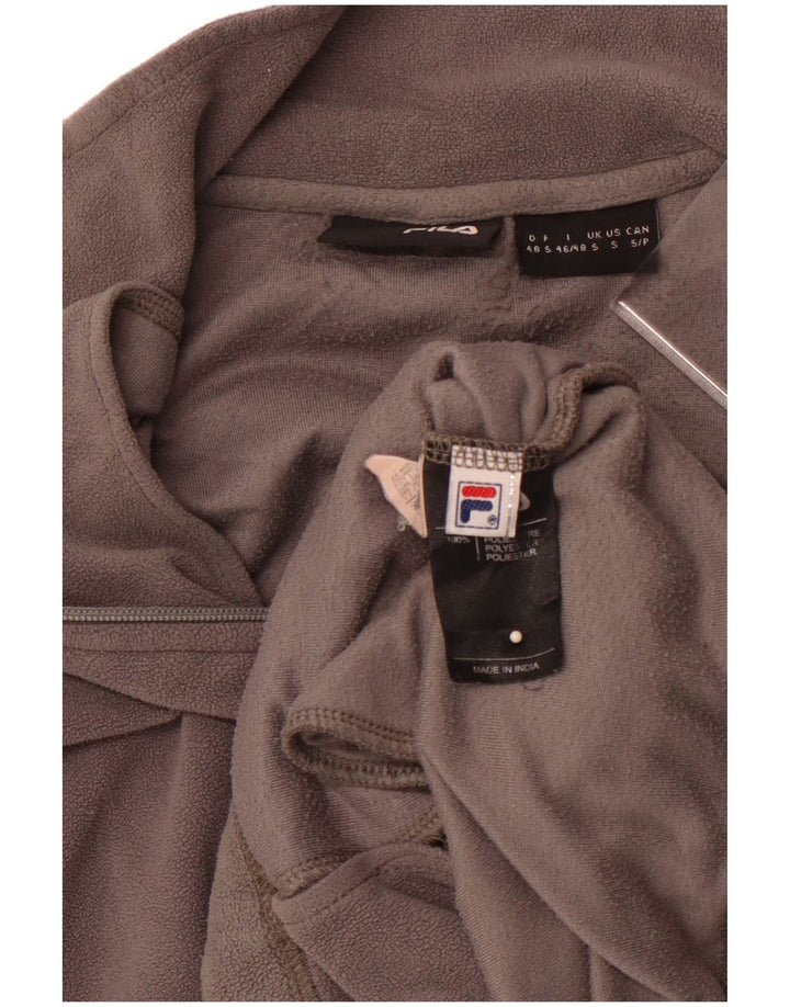 FILA Herren Fleecejacke UK 36 Small Grau Polyester