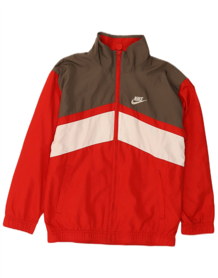 Спортивный костюм с графическим рисунком для мальчиков Nike, 10–11 лет, средний красный с цветными блоками