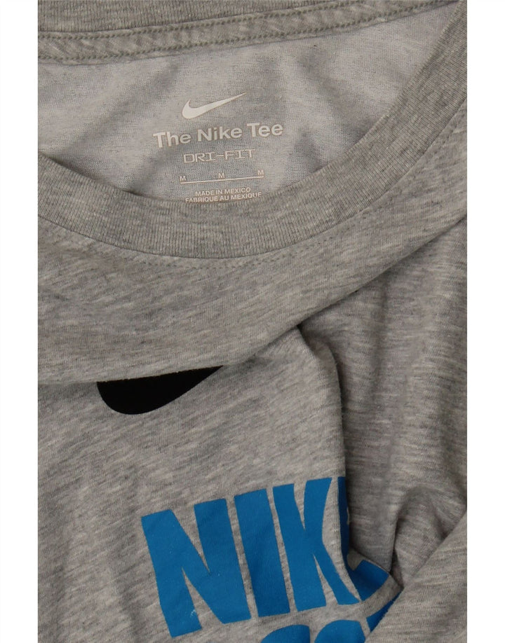 NIKE Womens Graphic T-Shirt Top UK 14 Medium Grey Cotton Vintage Nike and Second-Hand Nike from Messina Hembry 