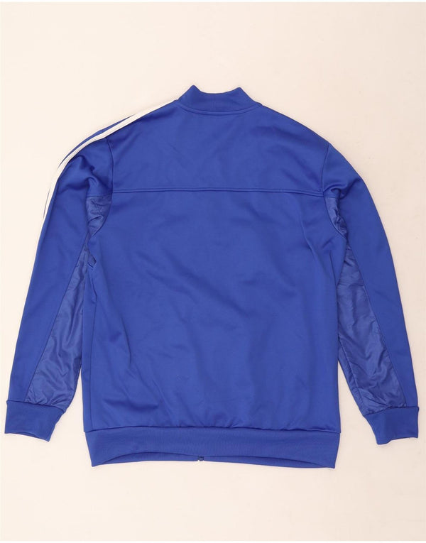 Adidas Mens Chelsea FC Графический спортивный костюм Верхняя куртка Большая синяя полиэстер