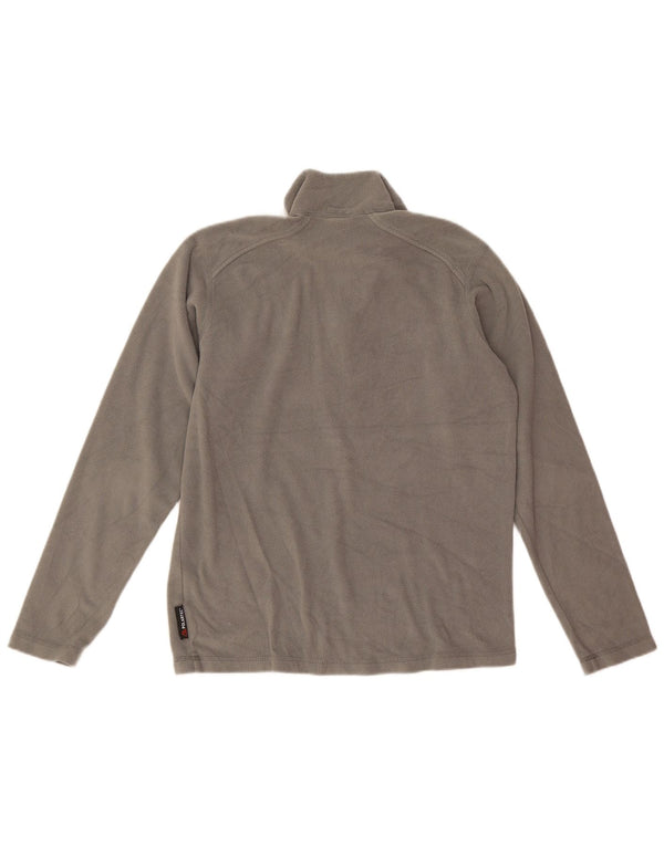 Maglione in pile da uomo con collo con zip Helly Hansen piccolo poliestere grigio