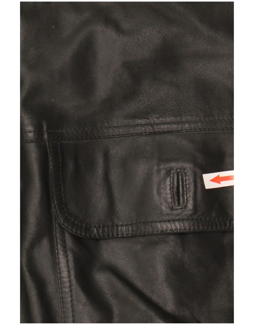 Vintage herre læderjakke IT 48 Medium Sort