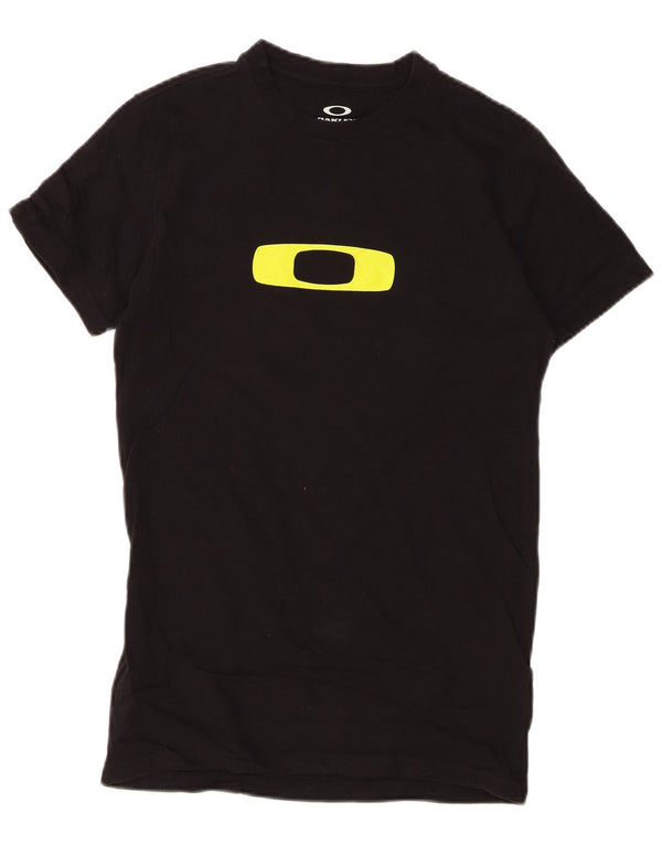 Oakley Mens Slim Fit Graphic T-Shirt Top Small Black Cotton