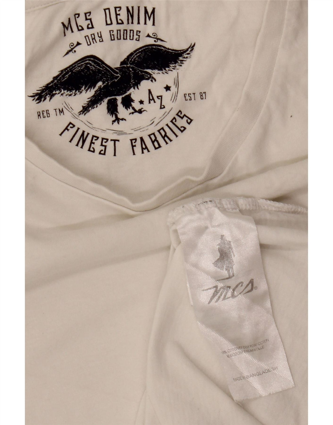 Marlboro Classics Herre T-Shirt Top Stor Hvid Bomuld