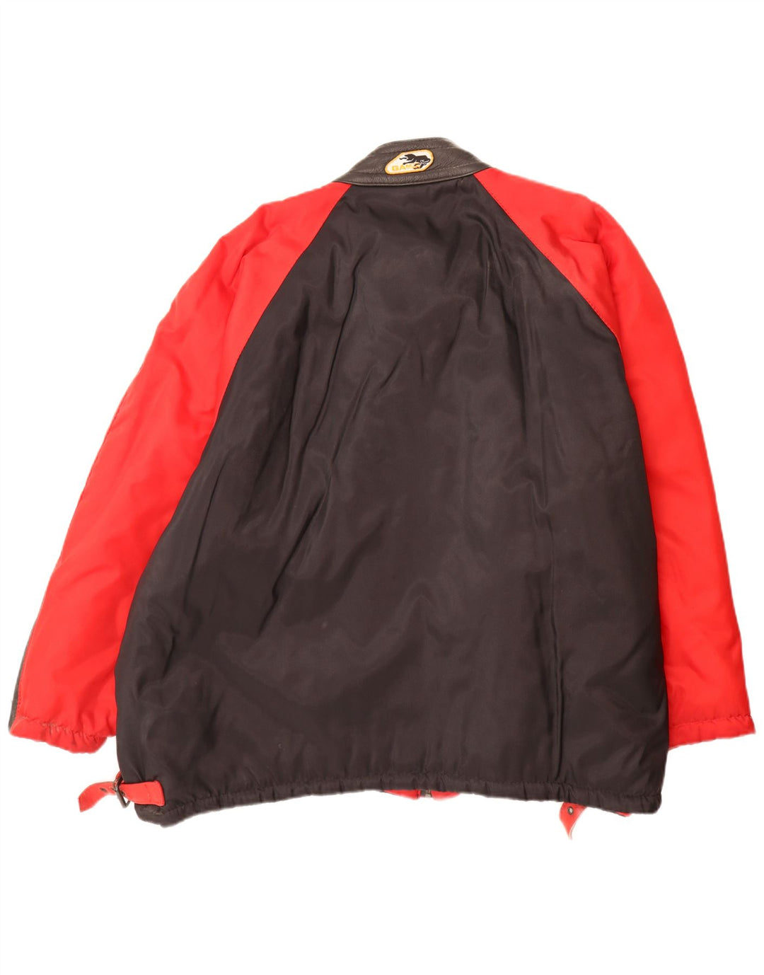 Vintage Mens Bomber Jacket UK 42 XL Red Colourblock Polyamide