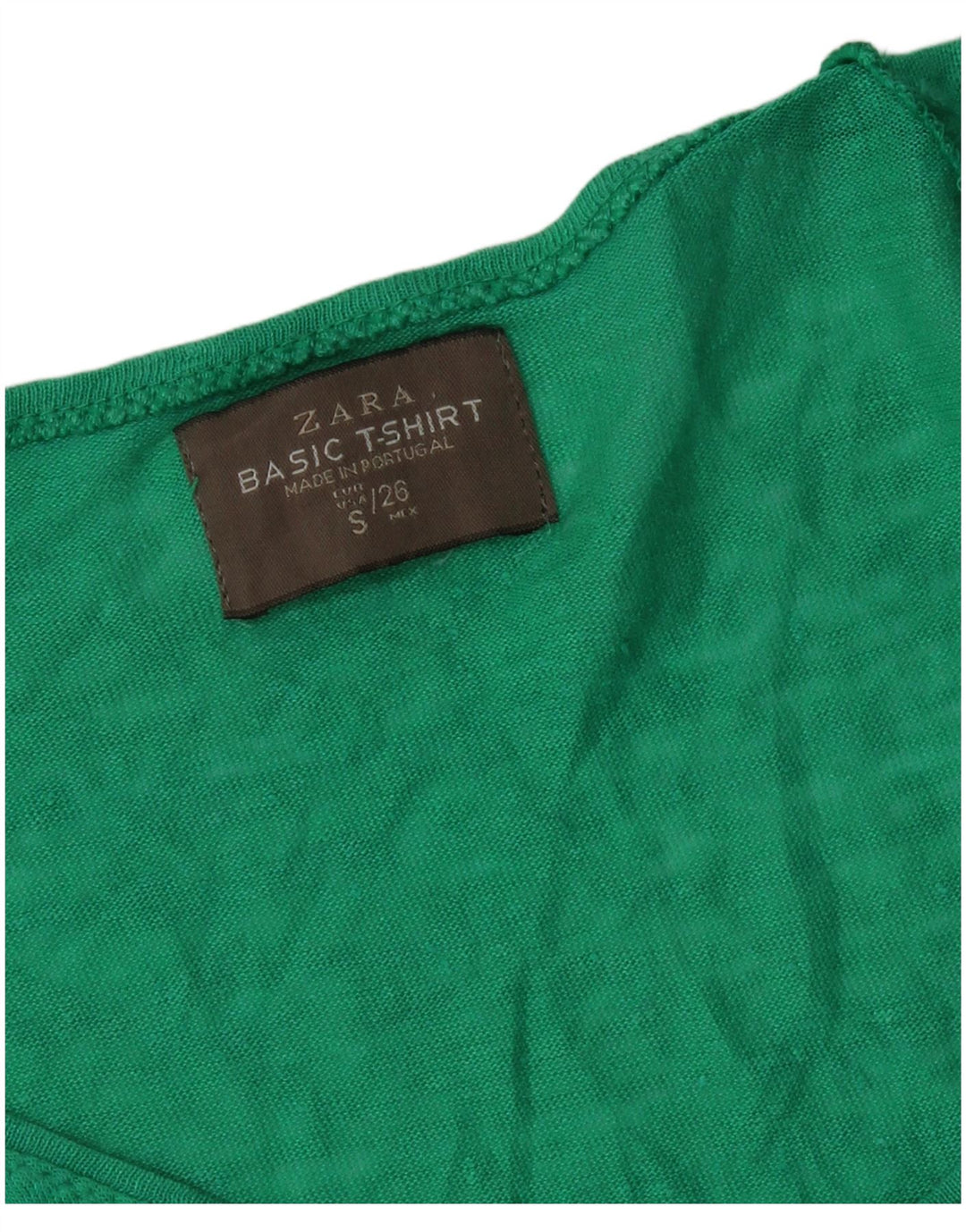 Zara Womens T-Shirt Top UK 10 Small Green