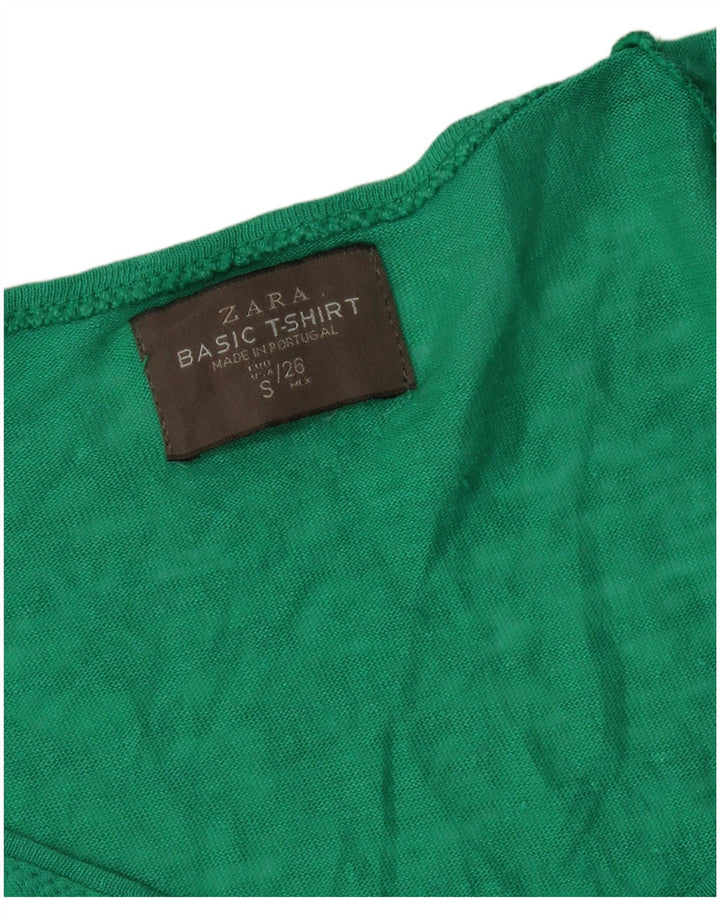 Zara Womens T-Shirt Top UK 10 Small Green