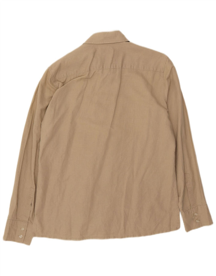 Chemise Homme Rifle Lin Beige Moyen