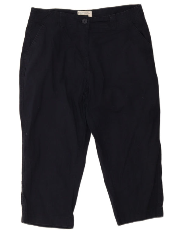 Mountain Warehouse Womens Capri Trousers UK 10 Small W30 L18 Navy Blue