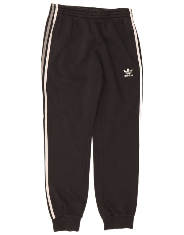 Adidas Mens Tracksuit Trousers Joggers Medium Black Cotton Sports