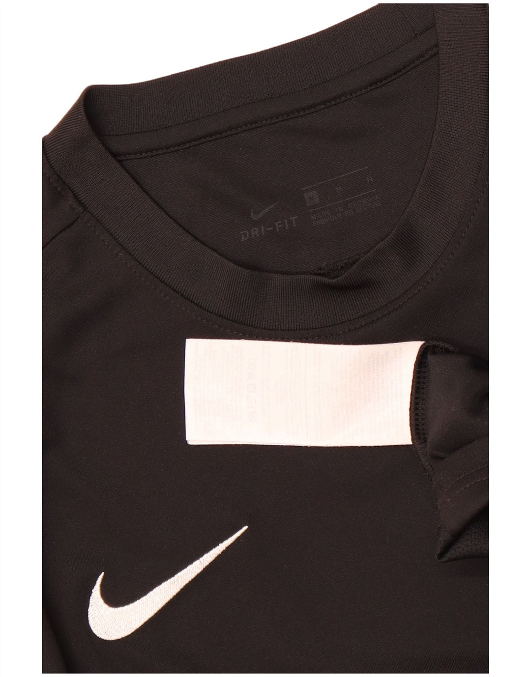 Nike Herre Dri Fit T-Shirt Top Medium Sort Polyester