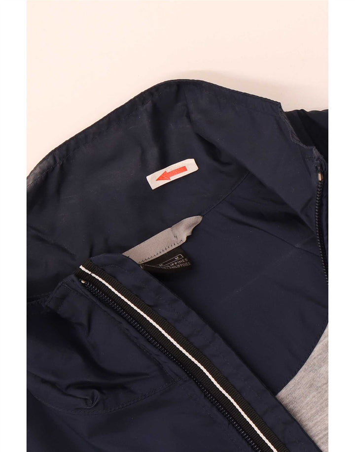 Nike Mens Rain Jacket UK 38 Medium Navy Blue Nylon