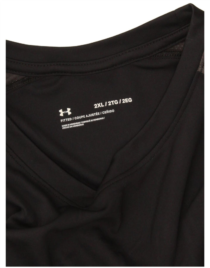 Under Armour Herre T-Shirt Top 2XL Sort