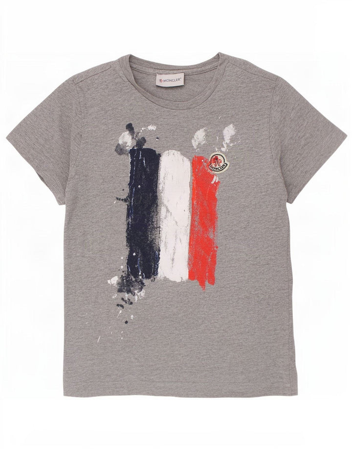 Moncler Boys Grafisk T-Shirt Top 6-7 år Grå