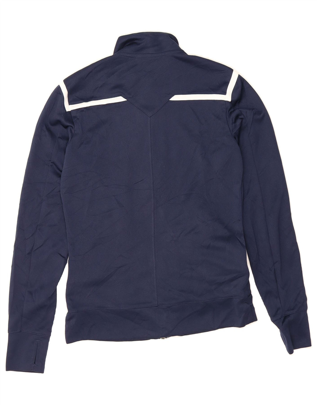 NIKE Mens Liberty Flames Tracksuit Top Jacket Small Navy Blue Polyester Vintage Nike and Second-Hand Nike from Messina Hembry 