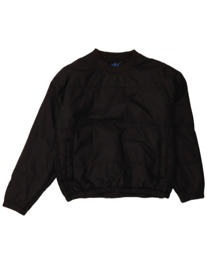 Adidas Herren Übergroße Pullover Wattierte Jacke UK 34 XS Schwarz Polyester