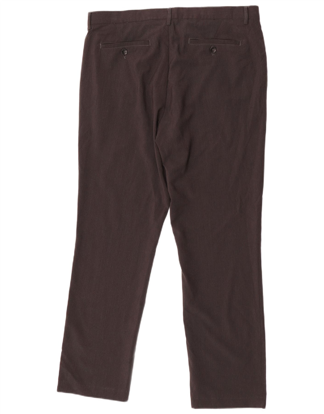 Calvin Klein Herre lige jakkesæt bukser W35 L30 brun polyester
