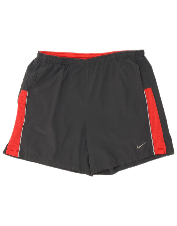 Męskie spodenki sportowe Nike Dri Fit, poliestrowe w kolorze średnioszarym