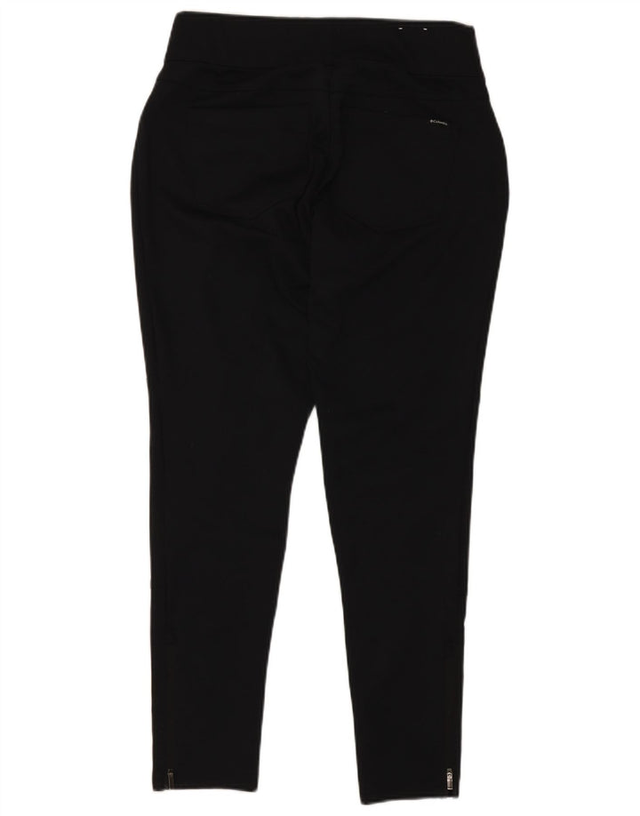 COLUMBIA Womens Slim Casual Trousers Medium W32 L30 Black Polyester