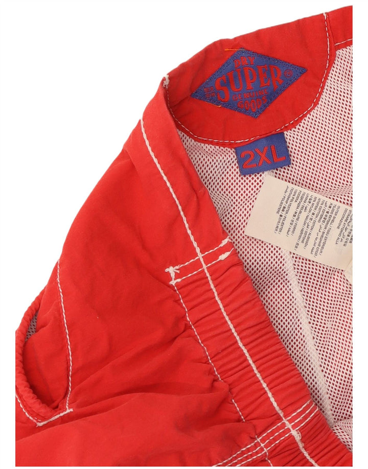 Superdry Mens Swimming Shorts 2XL  Red Cotton