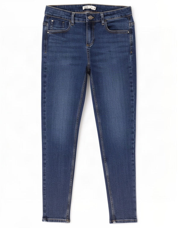 Женские джинсы скинни Zara EU 40 Medium W30 L28 Синие, хлопок