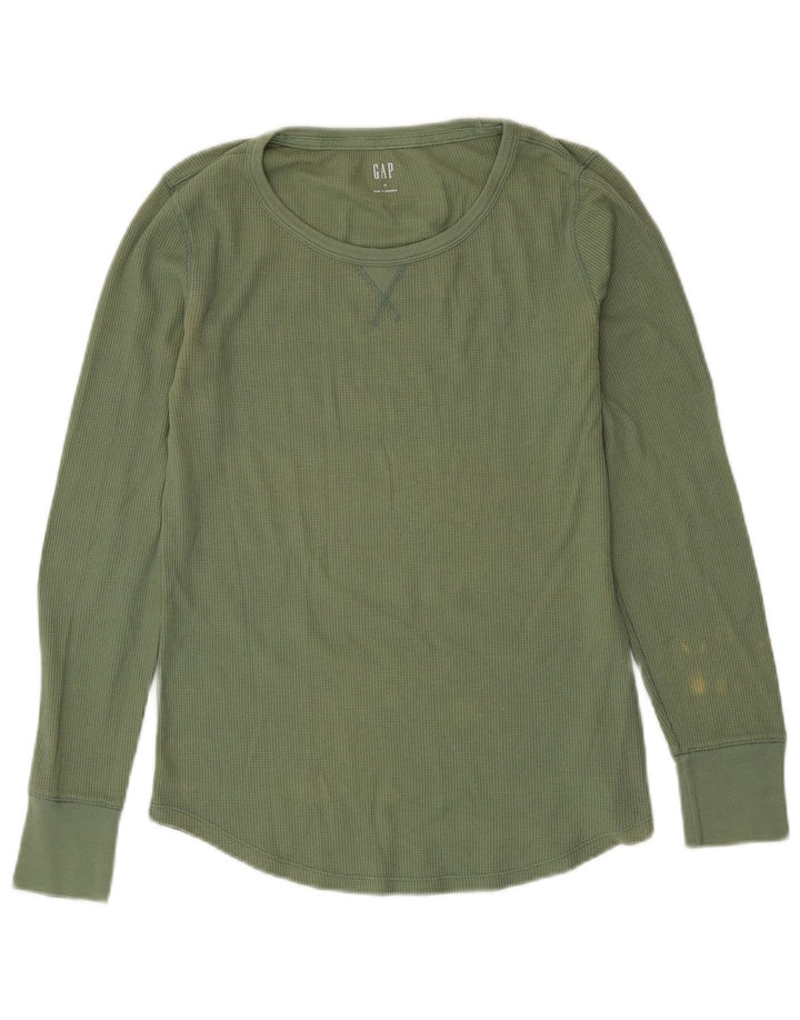 Top manica lunga da donna GAP UK 12 verde medio