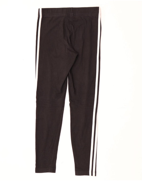 Adidas Mädchen-Leggings, 13–14 Jahre, schwarze Baumwolle