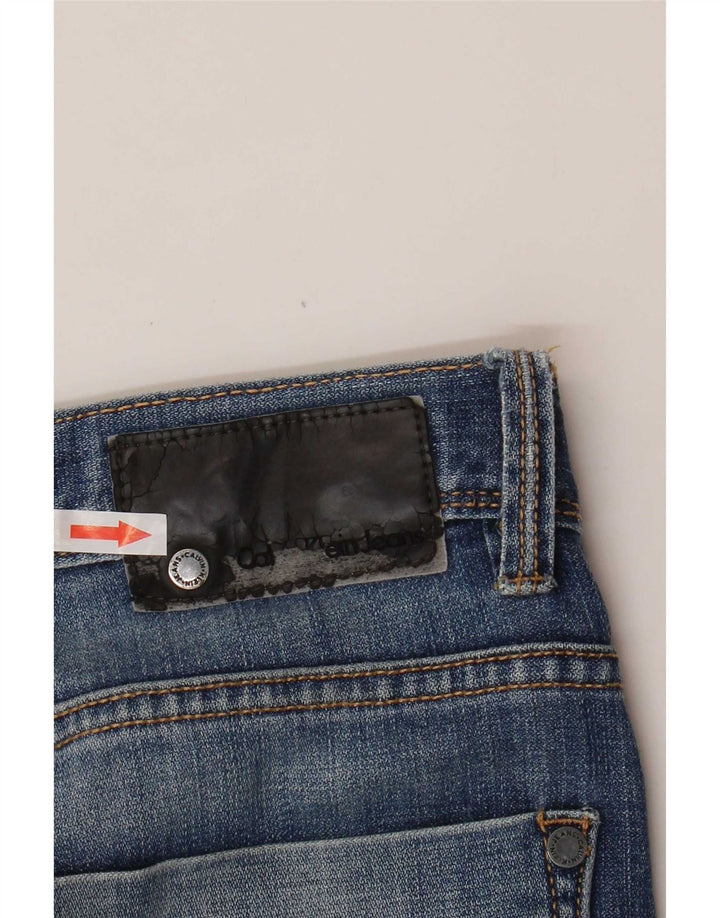 Calvin Klein Mens Straight Jeans W31 L30 Blue Cotton
