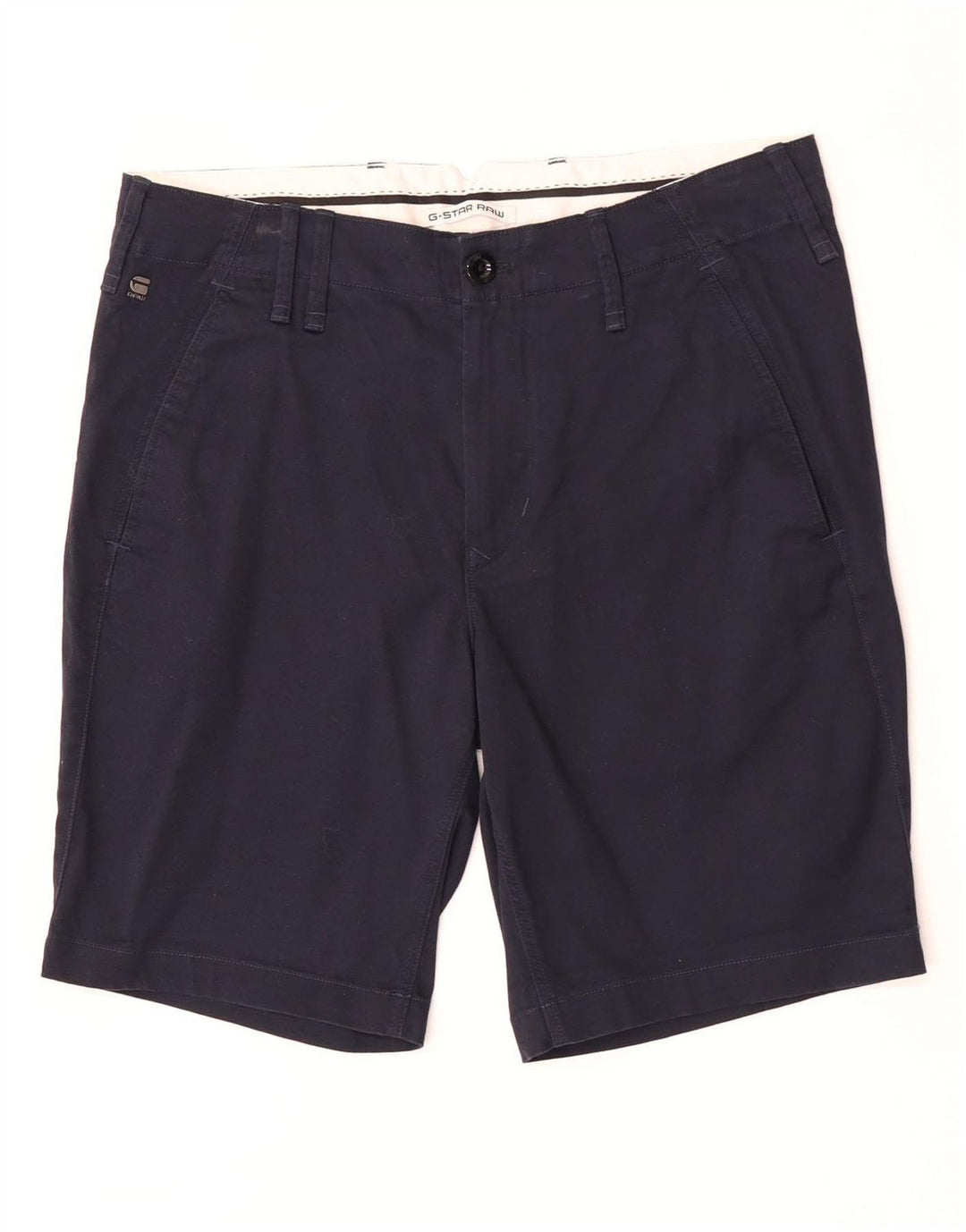 G-Star Mens Cargo Shorts W33 Medium Navy Blue Cotton