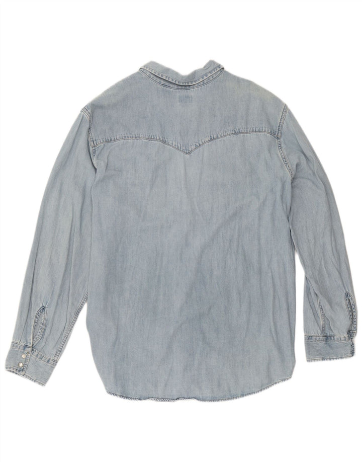 Levi's Mens Tall Denim Shirt XL Blue Cotton