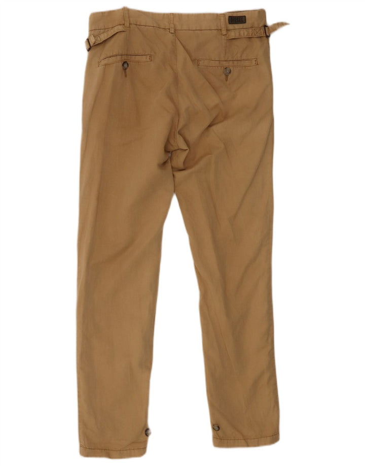DIESEL Calça Chino Feminina Slim W29 L30 Algodão Bege